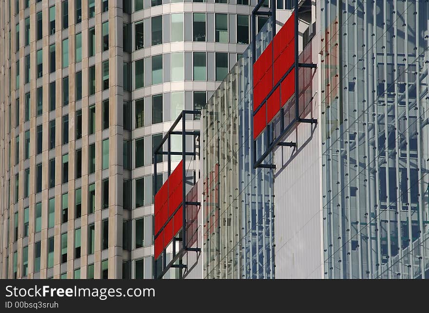 Detail of office buildings in The Hague. Detail of office buildings in The Hague