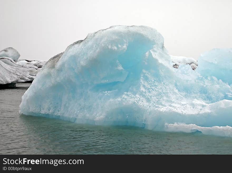 Jokulsarlon, the famous glacial lake in Iceland. Jokulsarlon, the famous glacial lake in Iceland