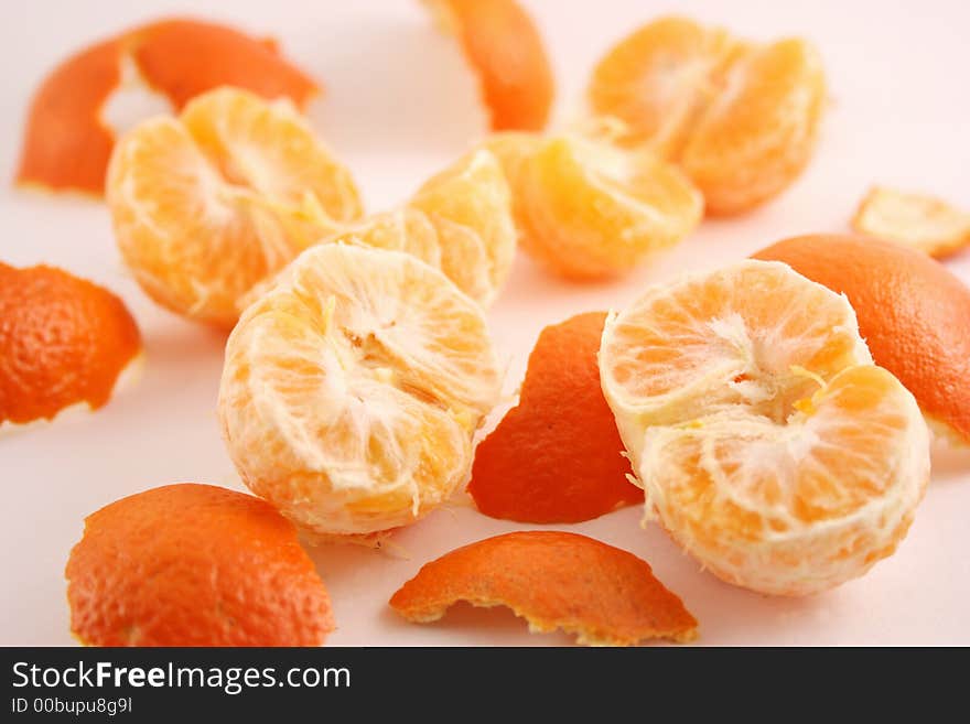 Peeled mandarin