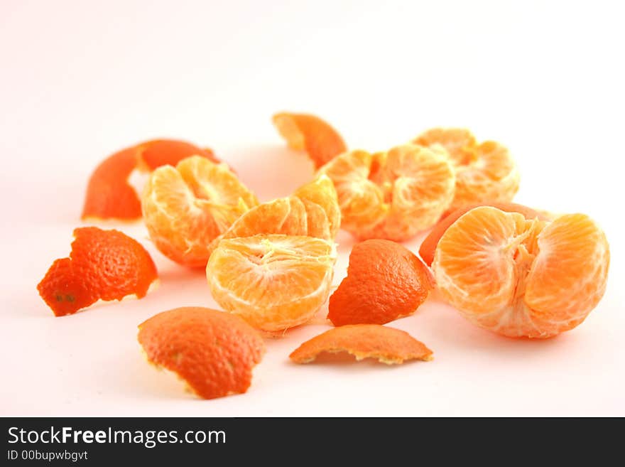 Peeled mandarin