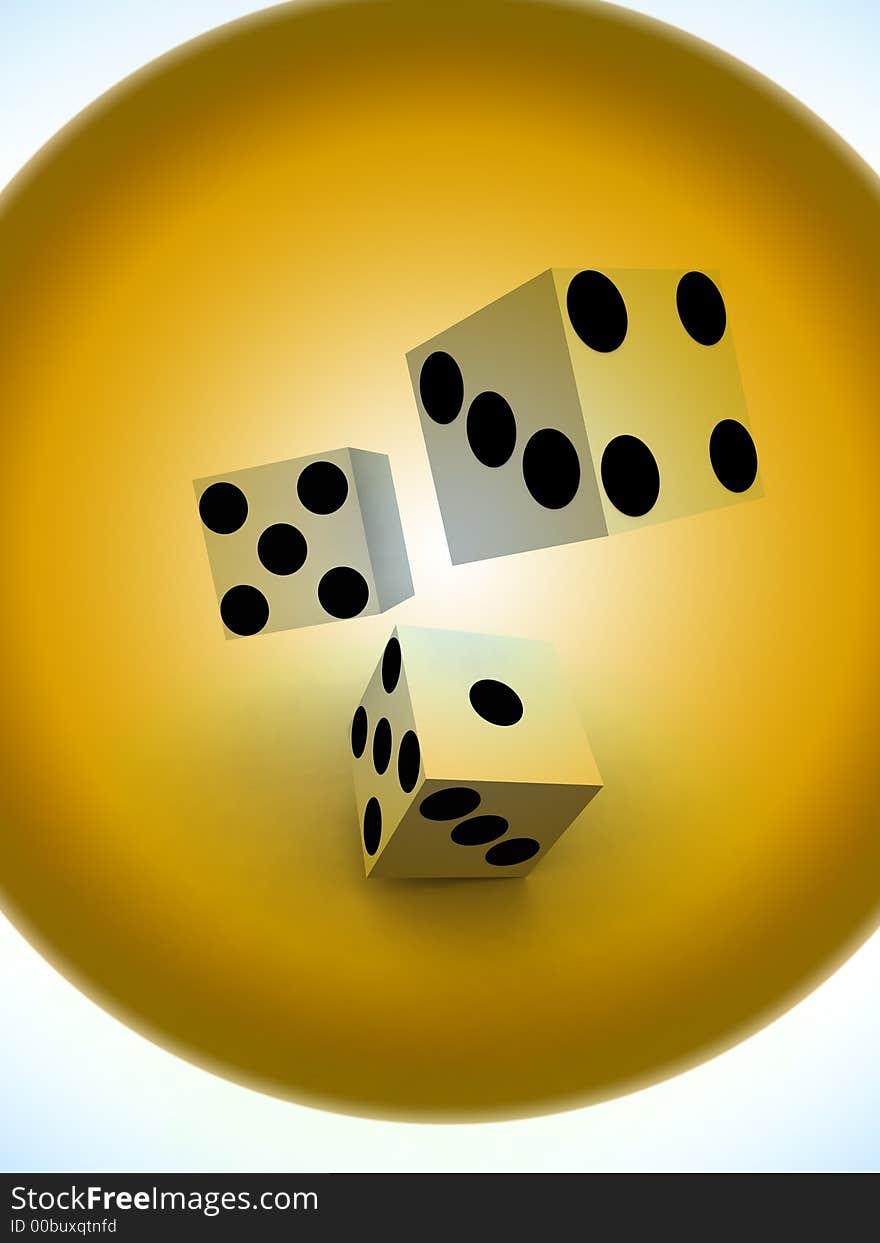 A image of a set of dice that have been thrown, it would be suitable for images based on betting. A image of a set of dice that have been thrown, it would be suitable for images based on betting.