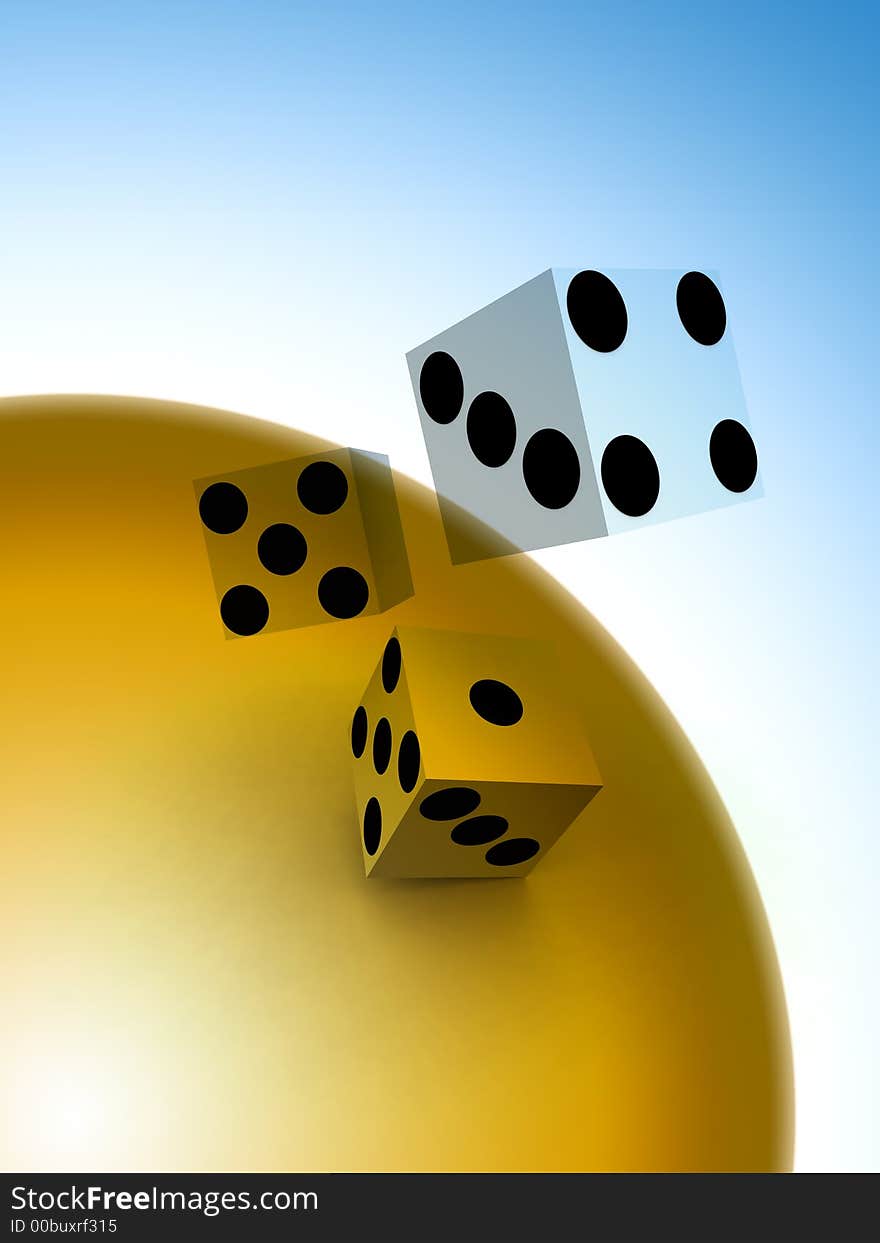 A image of a set of dice that have been thrown, it would be suitable for images based on betting. A image of a set of dice that have been thrown, it would be suitable for images based on betting.