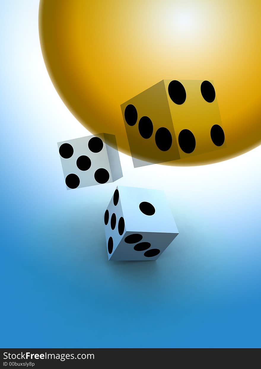 A image of a set of dice that have been thrown, it would be suitable for images based on betting. A image of a set of dice that have been thrown, it would be suitable for images based on betting.