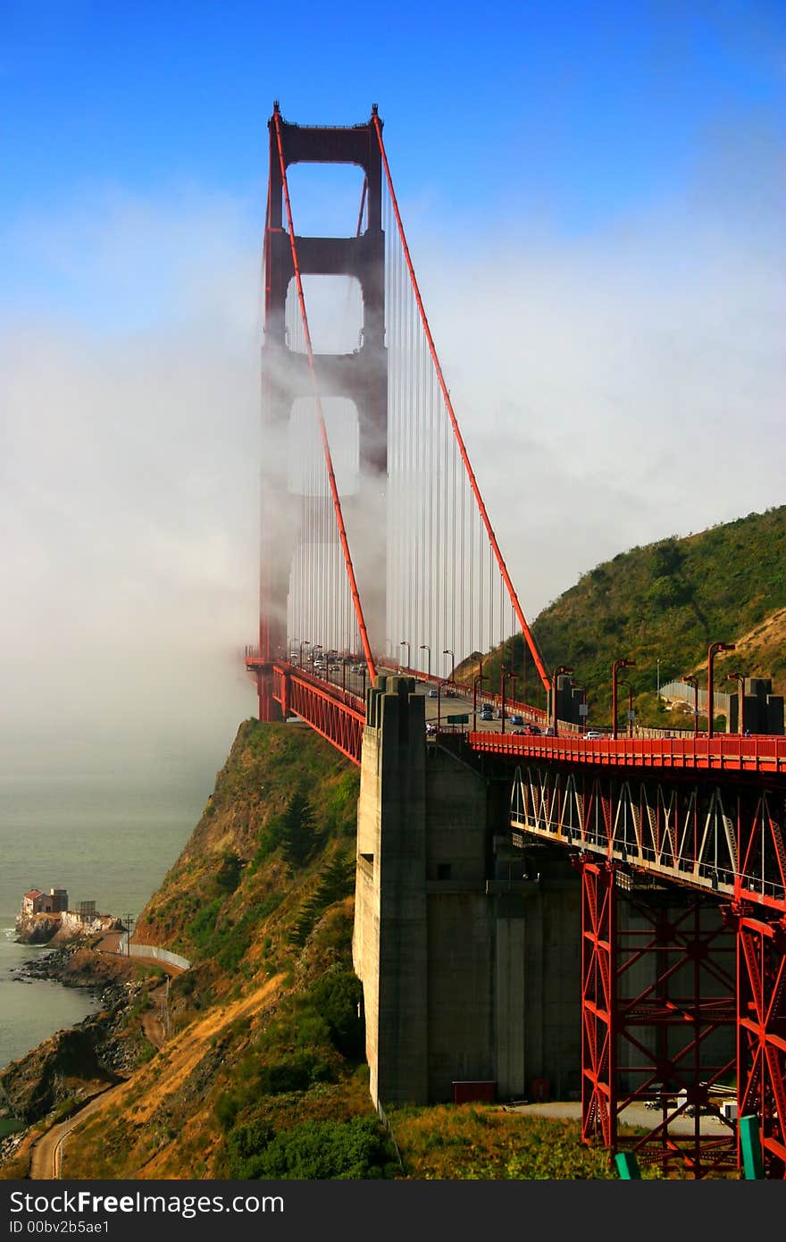 The Golden Gate Bridge of San Francisco, California, USA. The Golden Gate Bridge of San Francisco, California, USA