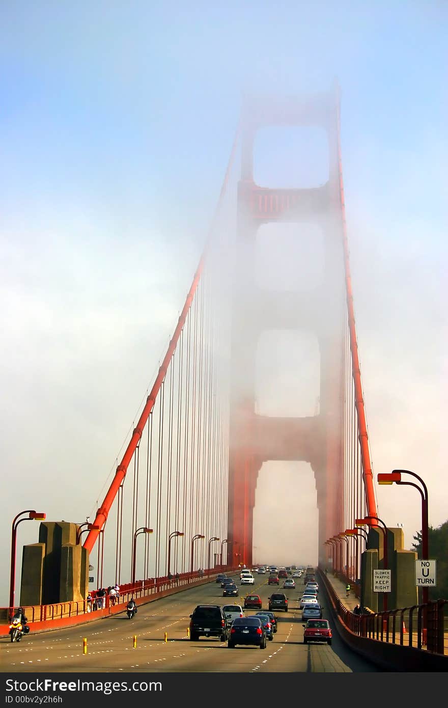 The Golden Gate Bridge of San Francisco, California, USA. The Golden Gate Bridge of San Francisco, California, USA