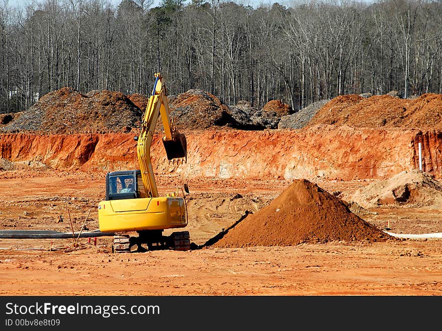 Photographed construction site in Georgia.