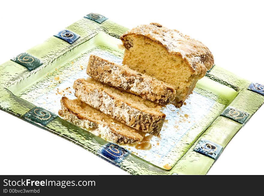 Cake isolated on the white background