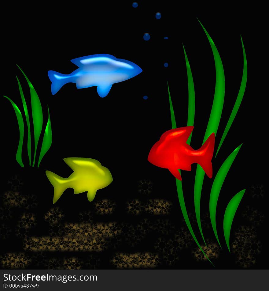 Aquarium tropic poster