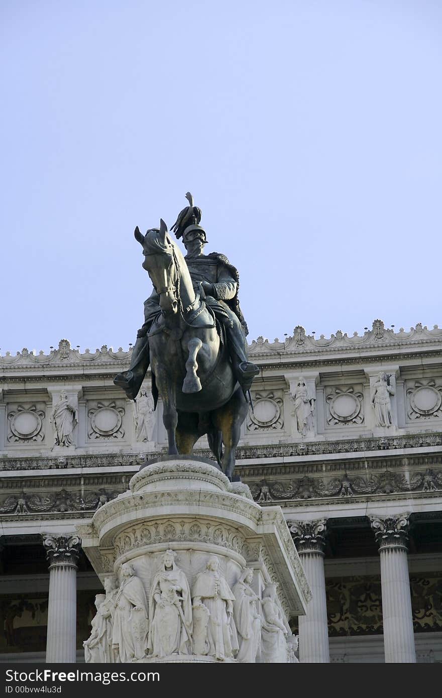 Monument of Vittorio Emanuele II at Piazza Venezia in Rome. Monument of Vittorio Emanuele II at Piazza Venezia in Rome