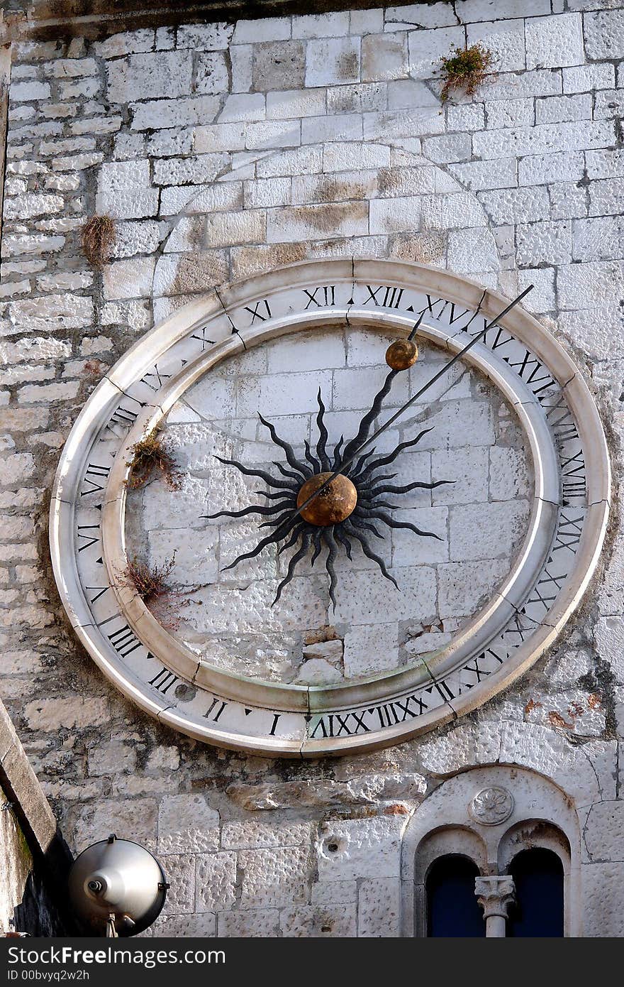 Details of the old chatedral clock