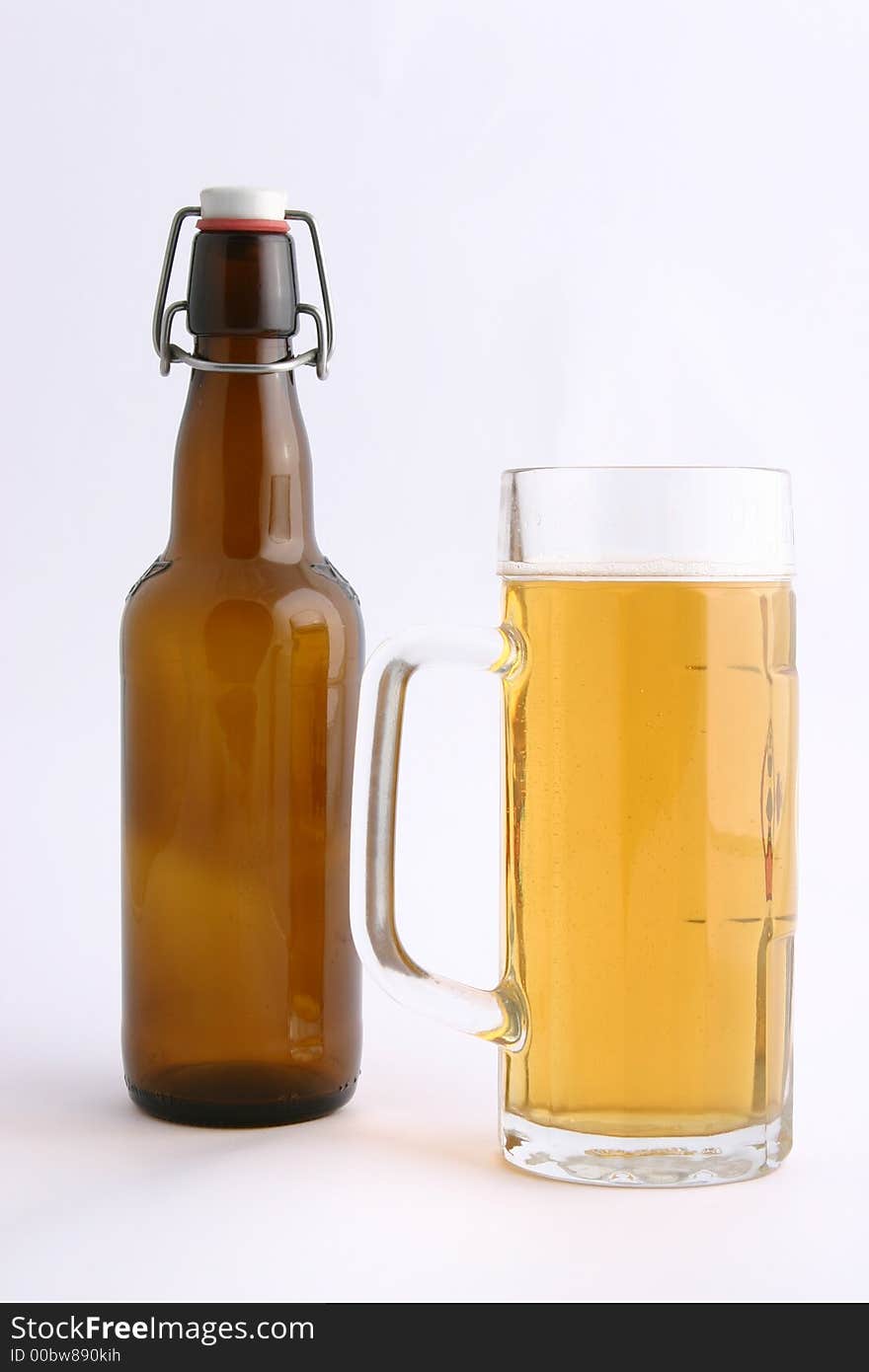 Bottle Beer And Mug