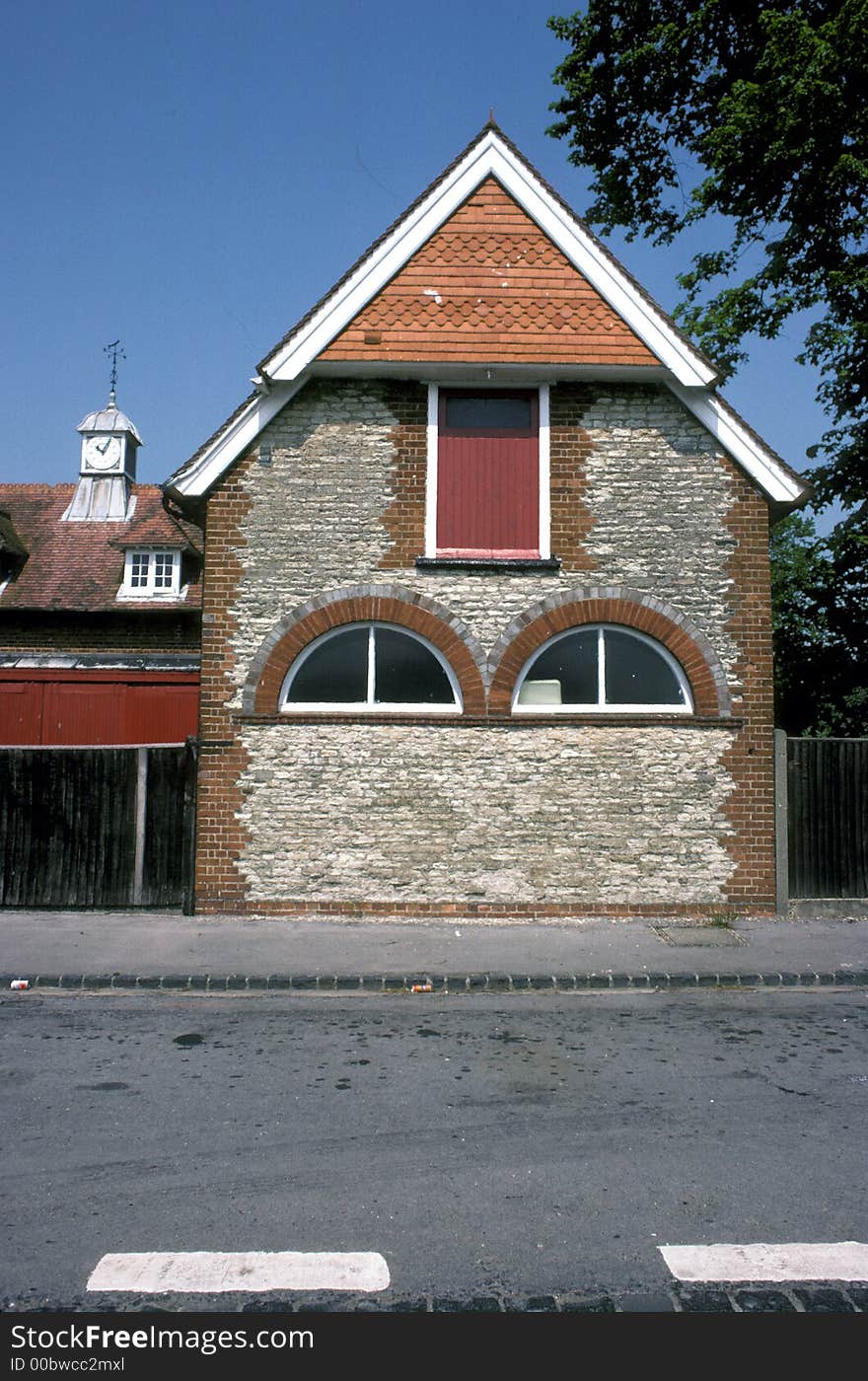 Gable end of house in Sutton Courtenay, Oxon, England. Gable end of house in Sutton Courtenay, Oxon, England