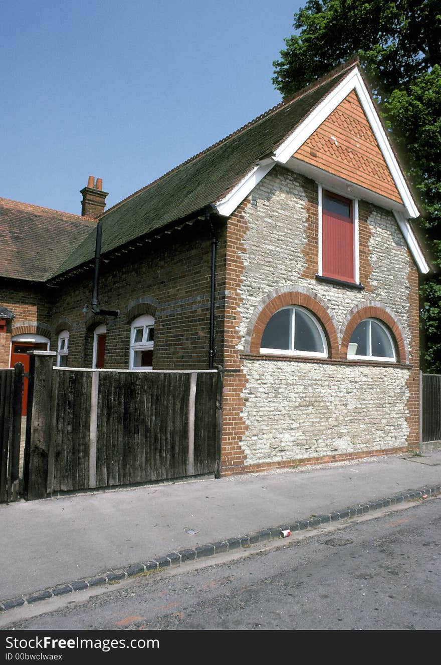 Gable end of house in Sutton Courtenay, Oxon, England. Gable end of house in Sutton Courtenay, Oxon, England