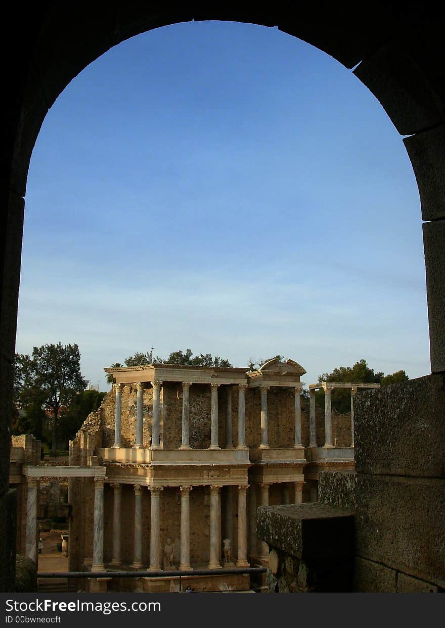 Roman Theater in the city of Mérida, South of Spain. Roman Theater in the city of Mérida, South of Spain.