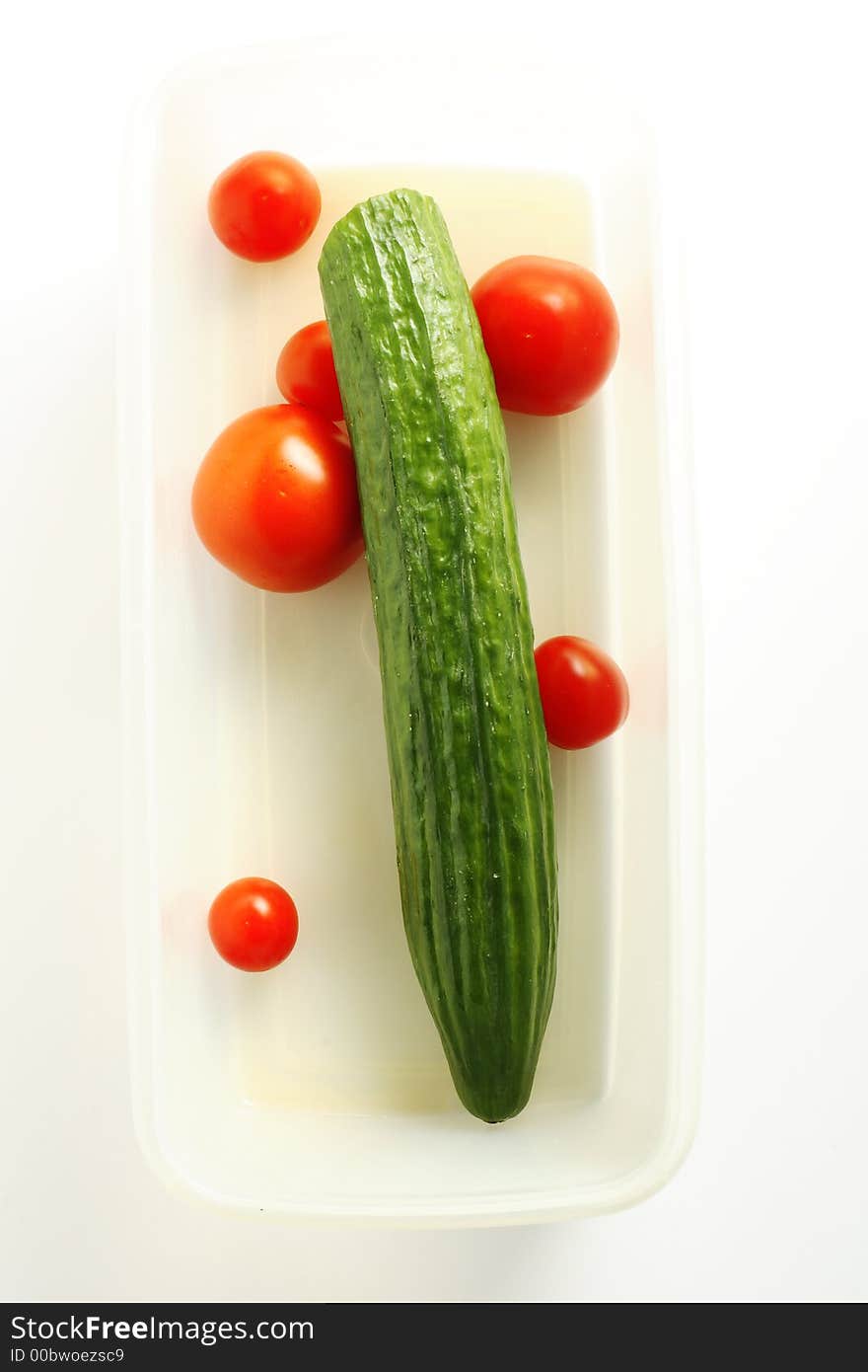 Cucumber, tomato, tomatoes, red, green. Cucumber, tomato, tomatoes, red, green