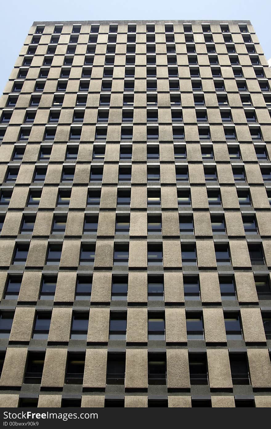 Modern Tall Urban Office Building Facade In Sydney, Australia