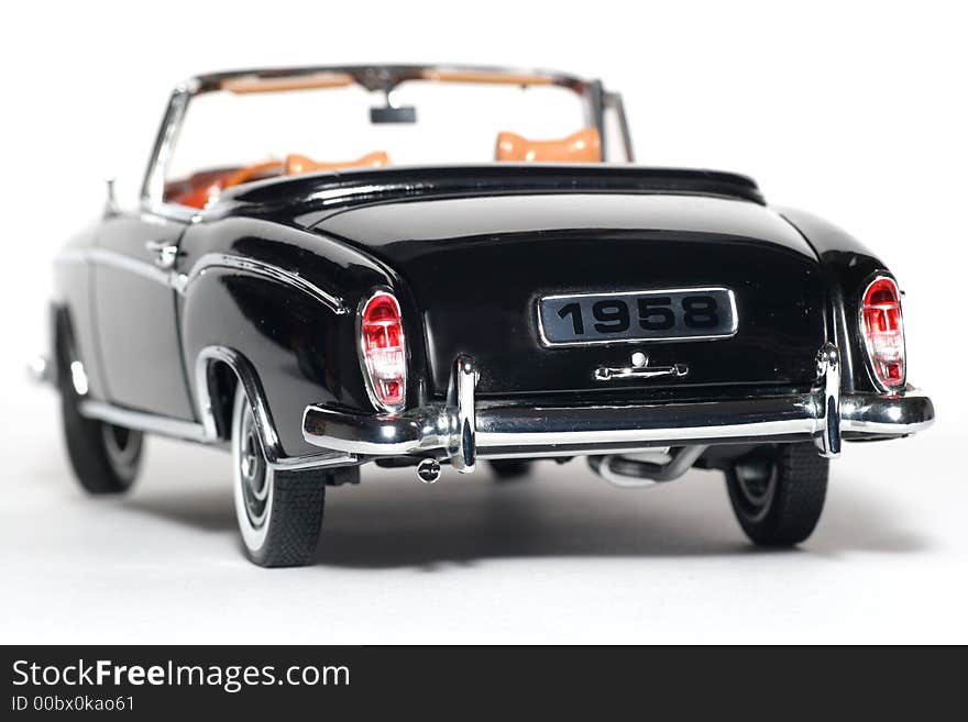 1958 Mercedes Benz 220 SE metal scale toy car back