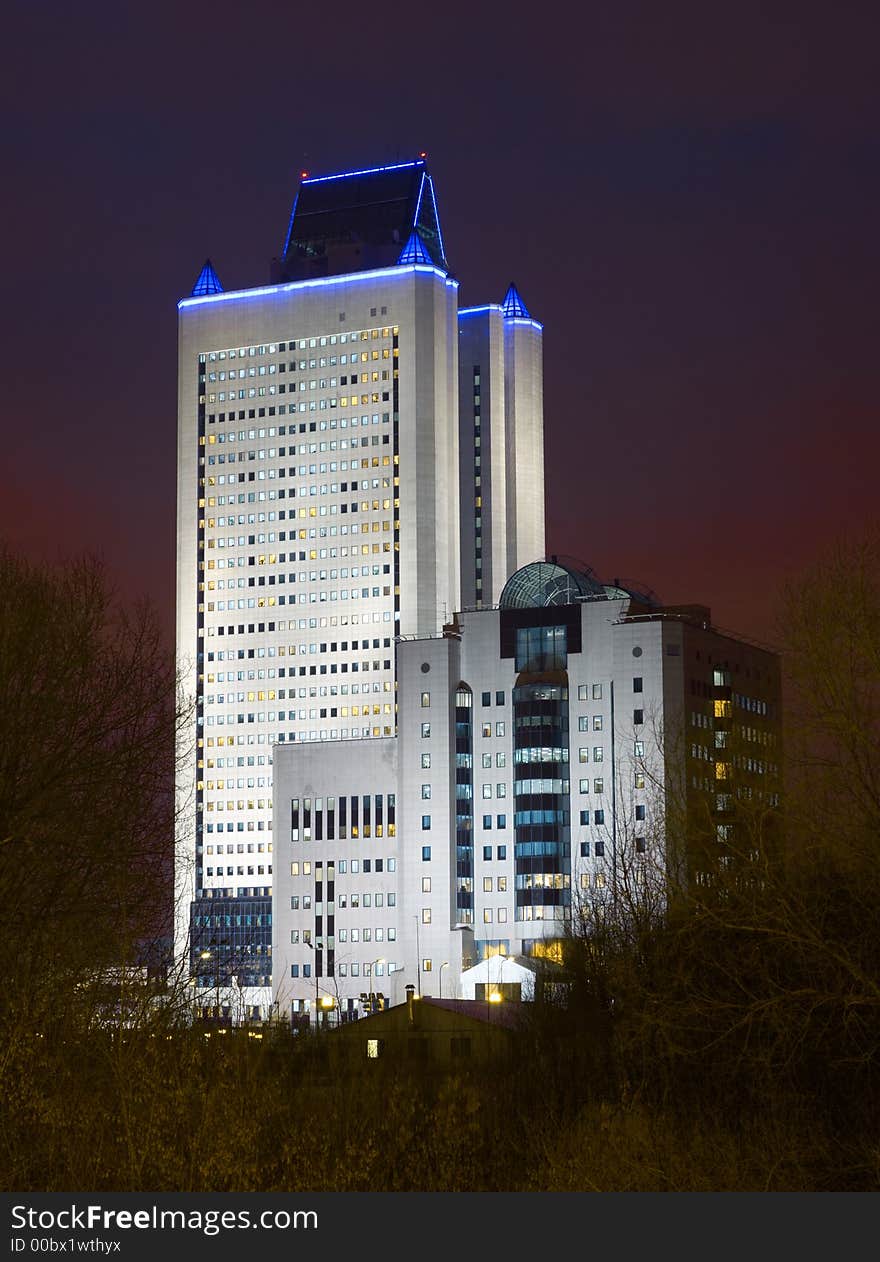 GAZPROM headquaters office in Moscow. GAZPROM headquaters office in Moscow