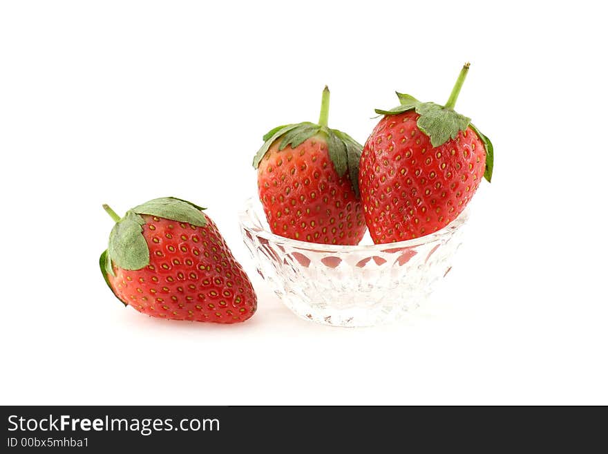 Three Strawberries