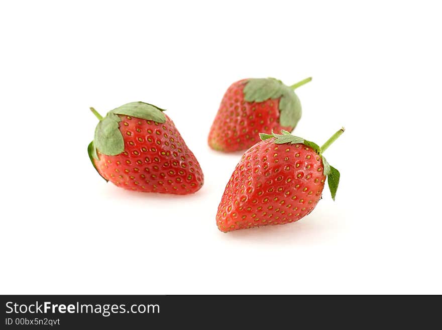 Three Strawberries