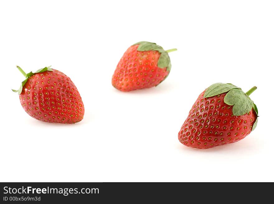 Three Strawberries