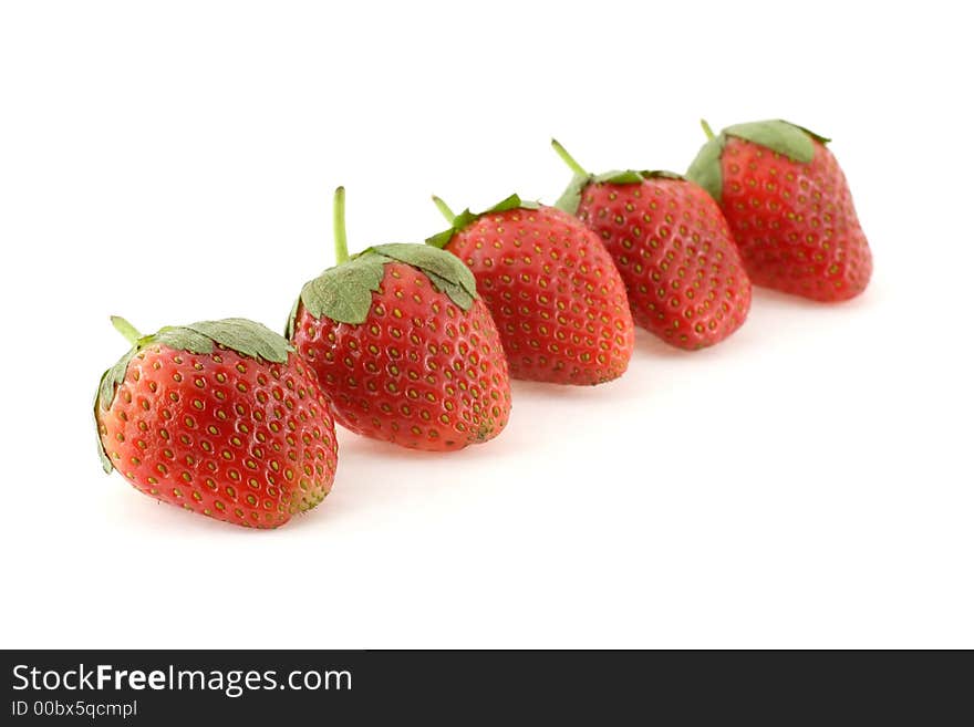 Five strawberries