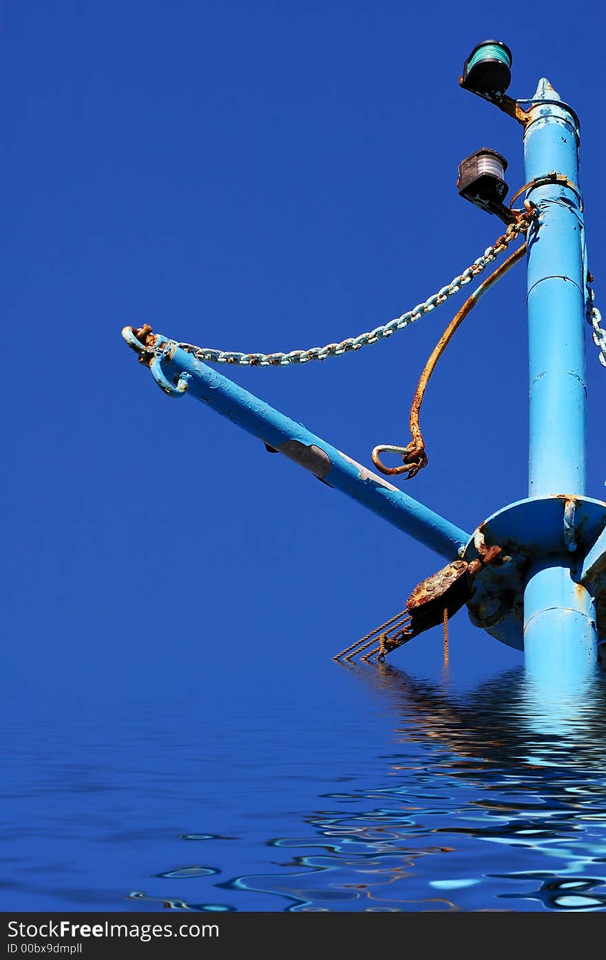 Old rusty  Ships Mast