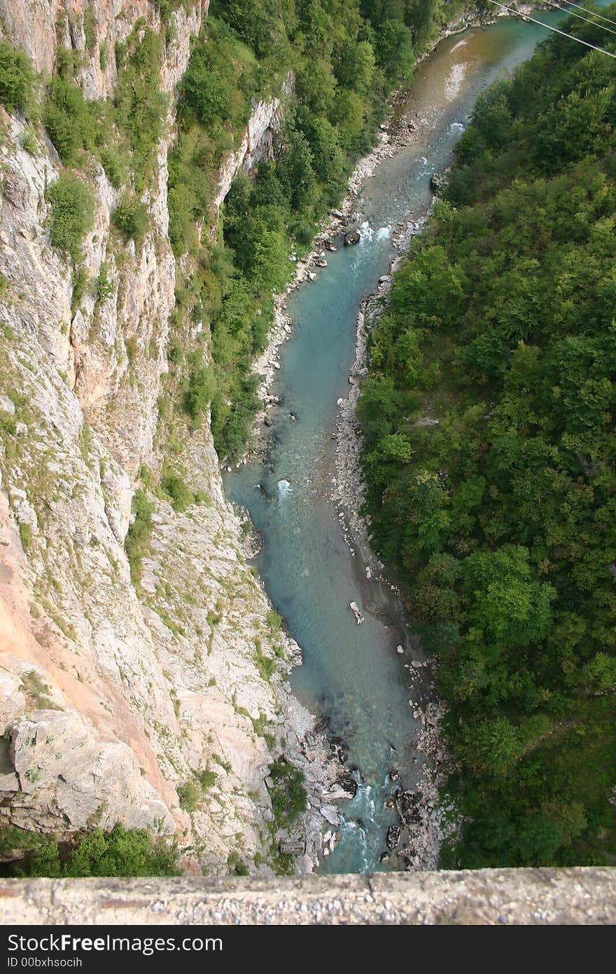 Durmitor Mountains Bridge and Waterfall