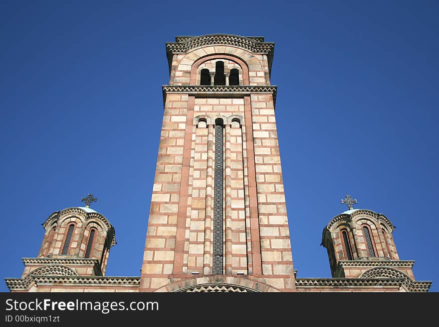 An ortodox church seen during a sunny day walk. An ortodox church seen during a sunny day walk