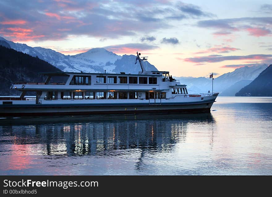 Evening Swiss Lake Travel