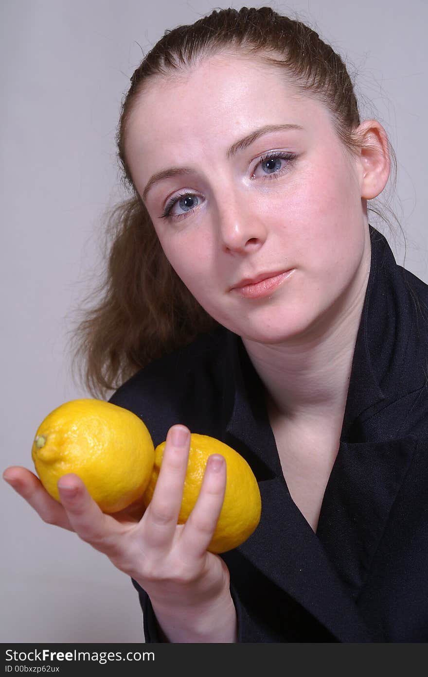 The Girl With A Lemon In The Hand