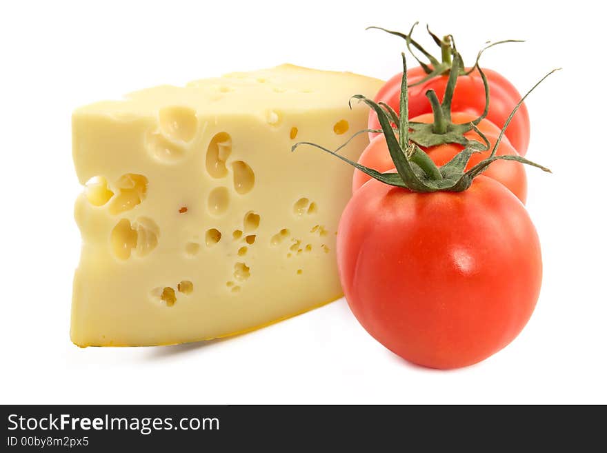 Cheese and fresh tomatoes