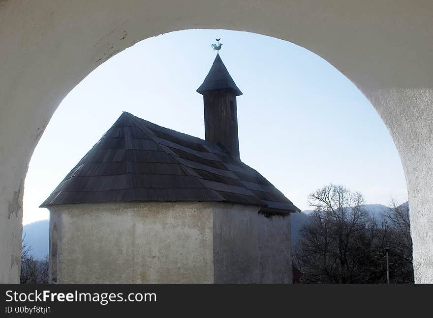 Old wooden church in Republic of Slovenia, Europe. Old wooden church in Republic of Slovenia, Europe