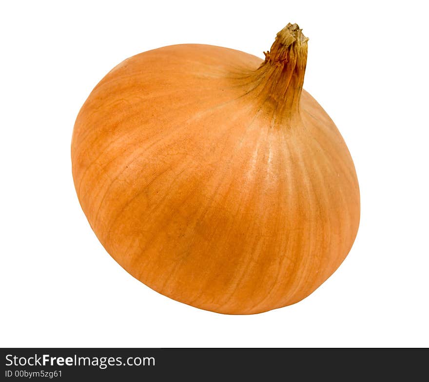 Onion, isolated on white, clipping path included