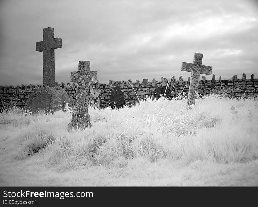 Old graveyard on the island of Lundy, UK. Old graveyard on the island of Lundy, UK