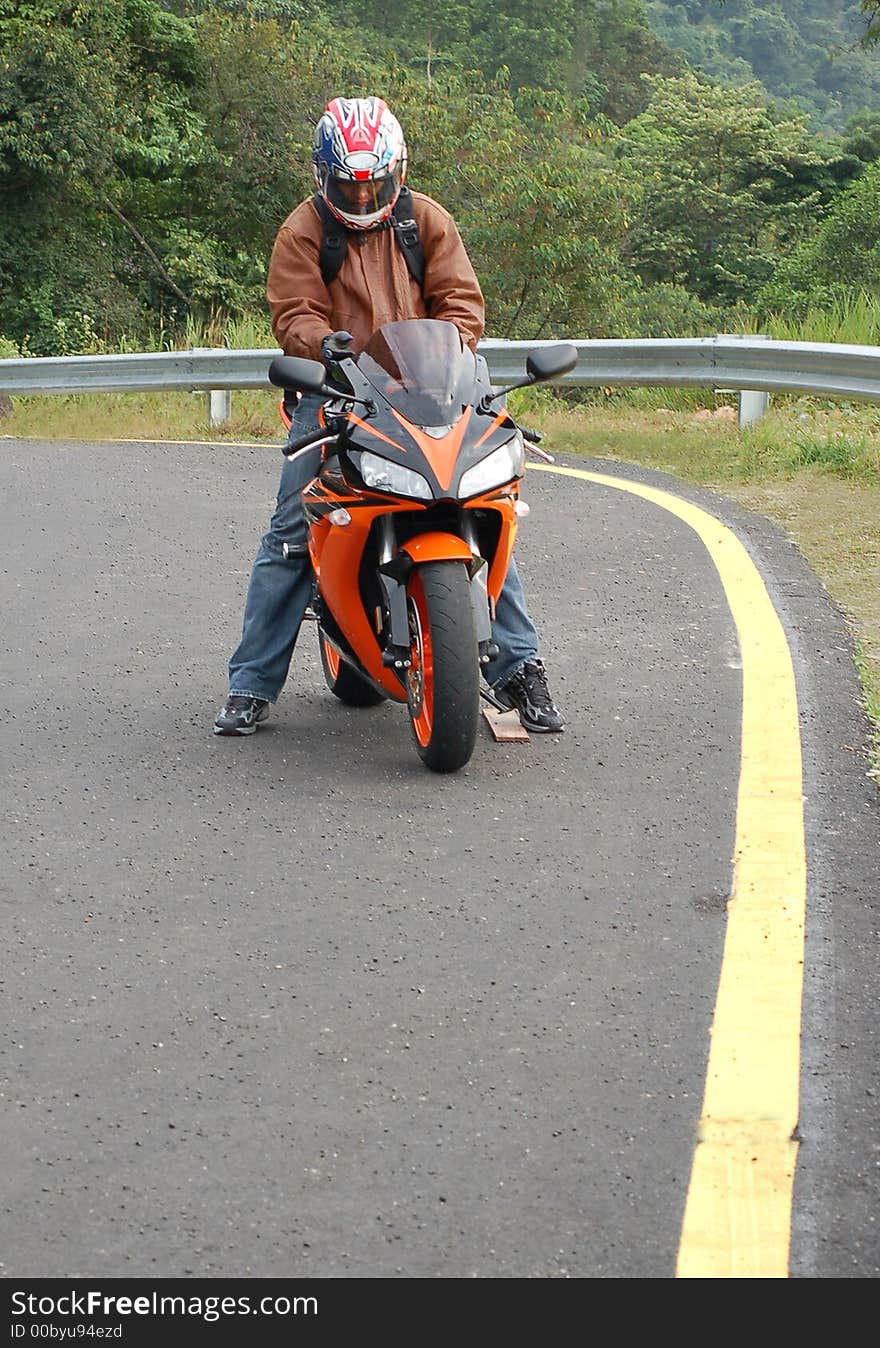 Biker Ready To Speed Off2