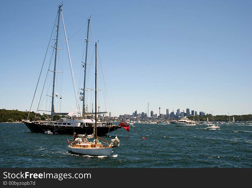 Boats in Sydney Harbour