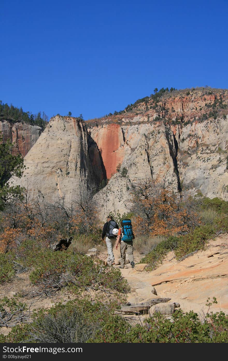 Hiking in zion national park near angels landing 3. Hiking in zion national park near angels landing 3