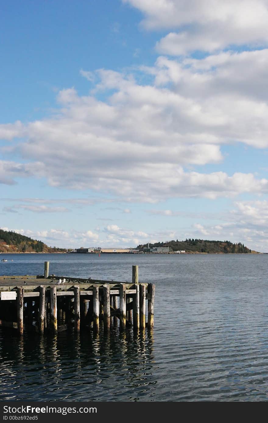 Calm waters of a giant lake. Calm waters of a giant lake