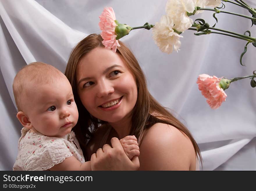 Mother With Little Daughter