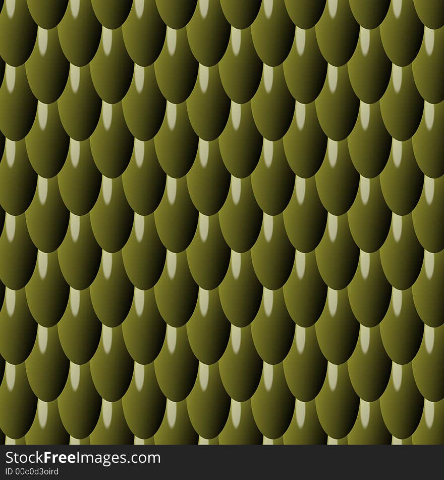 Illustrated green scale texture background. Illustrated green scale texture background