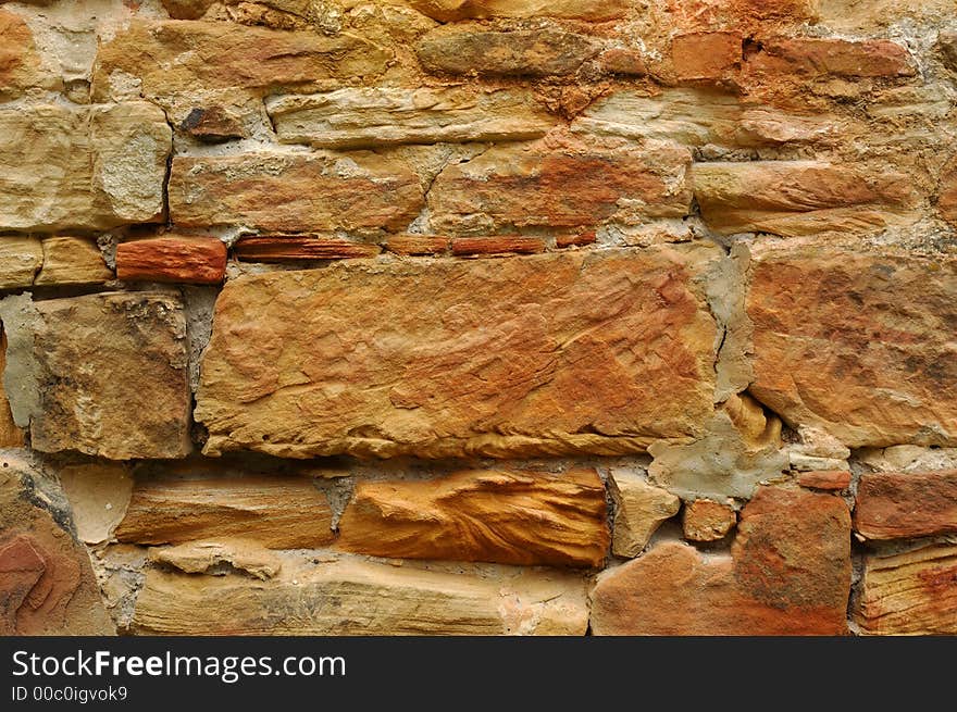 Texture Series. Old Stone Brick Wall Background. Texture Series. Old Stone Brick Wall Background.