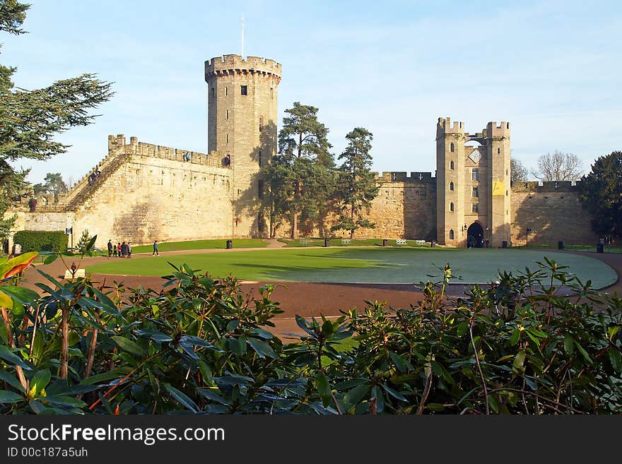 Warwick castle in the UK