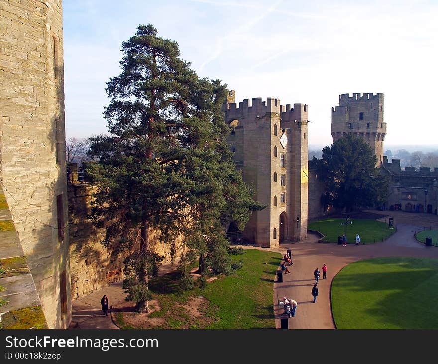 Warwick castle in the UK