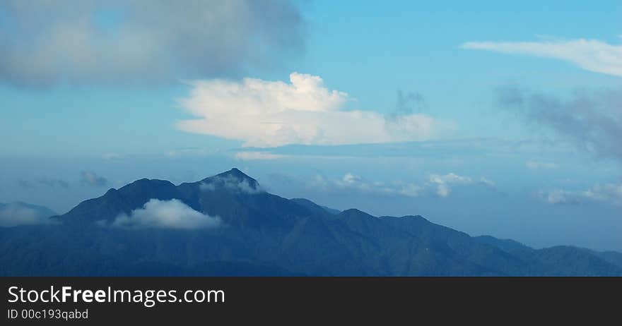 Clouds Over A Mountain