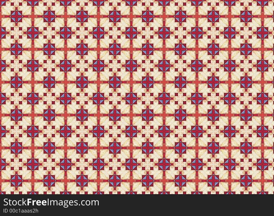 Bright Checkered Tiles Pattern