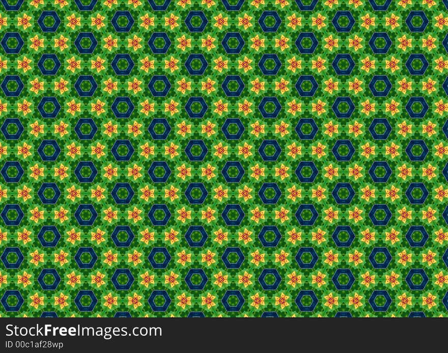 Ugly Green Retro Pattern