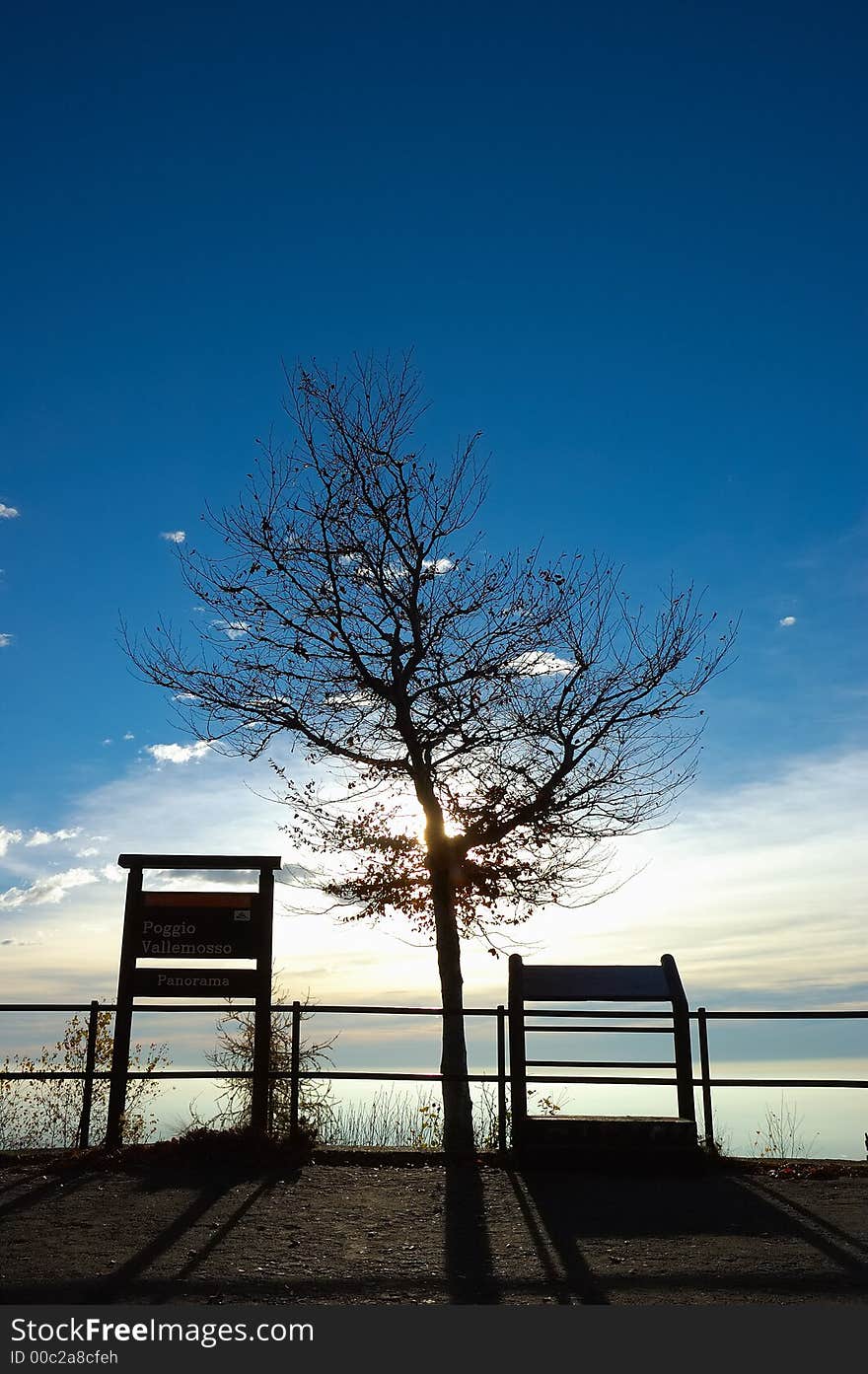 Panoramic point, mountain resort, west alps