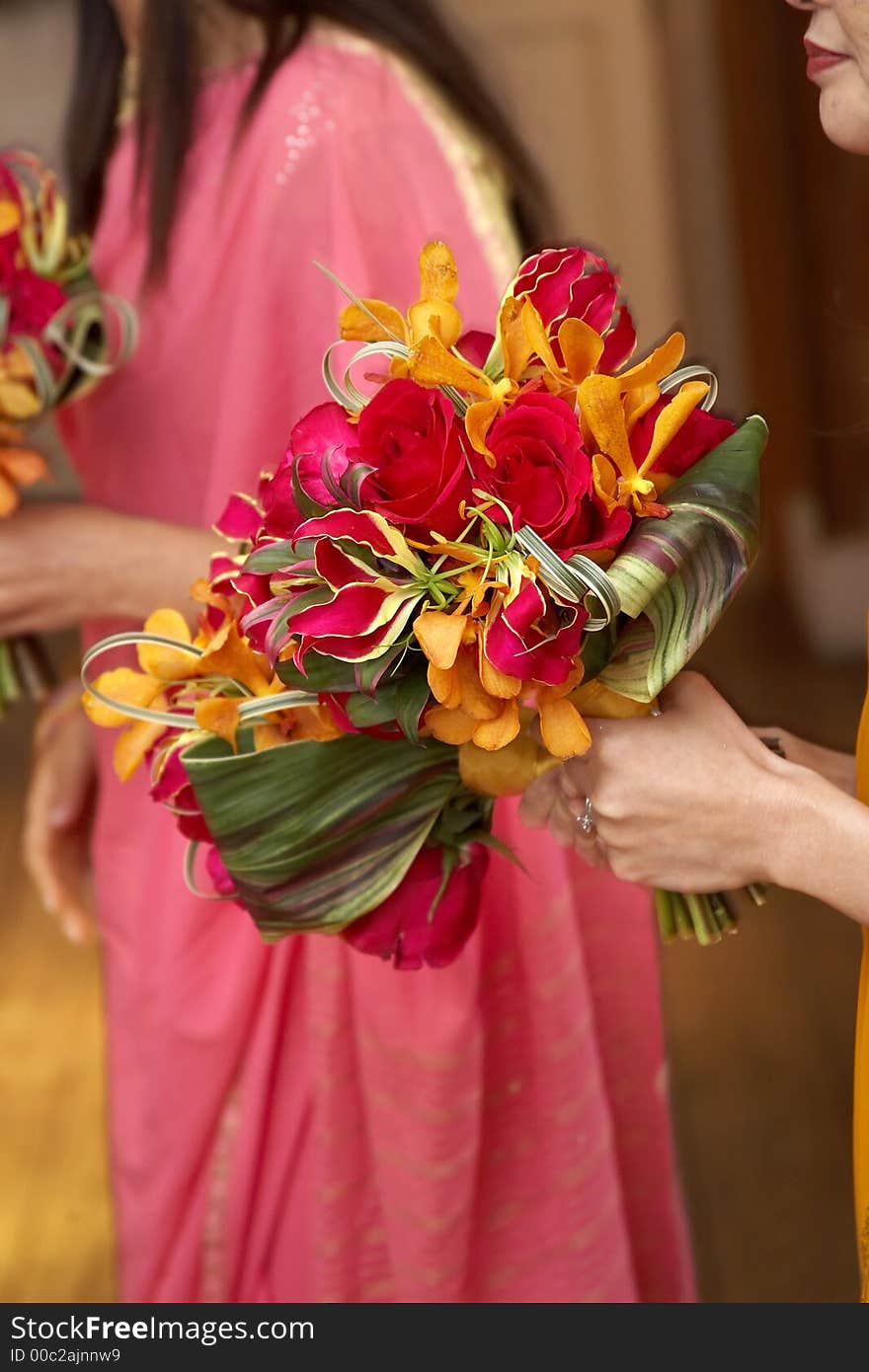 Bridal Wedding Bouquet very bright colors