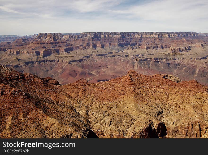 Sunset on the peaks at Grand Canyon. Sunset on the peaks at Grand Canyon